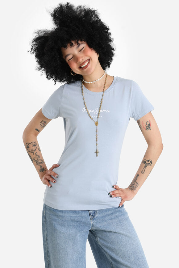 New Virginia T-Shirt - Dazed Blue