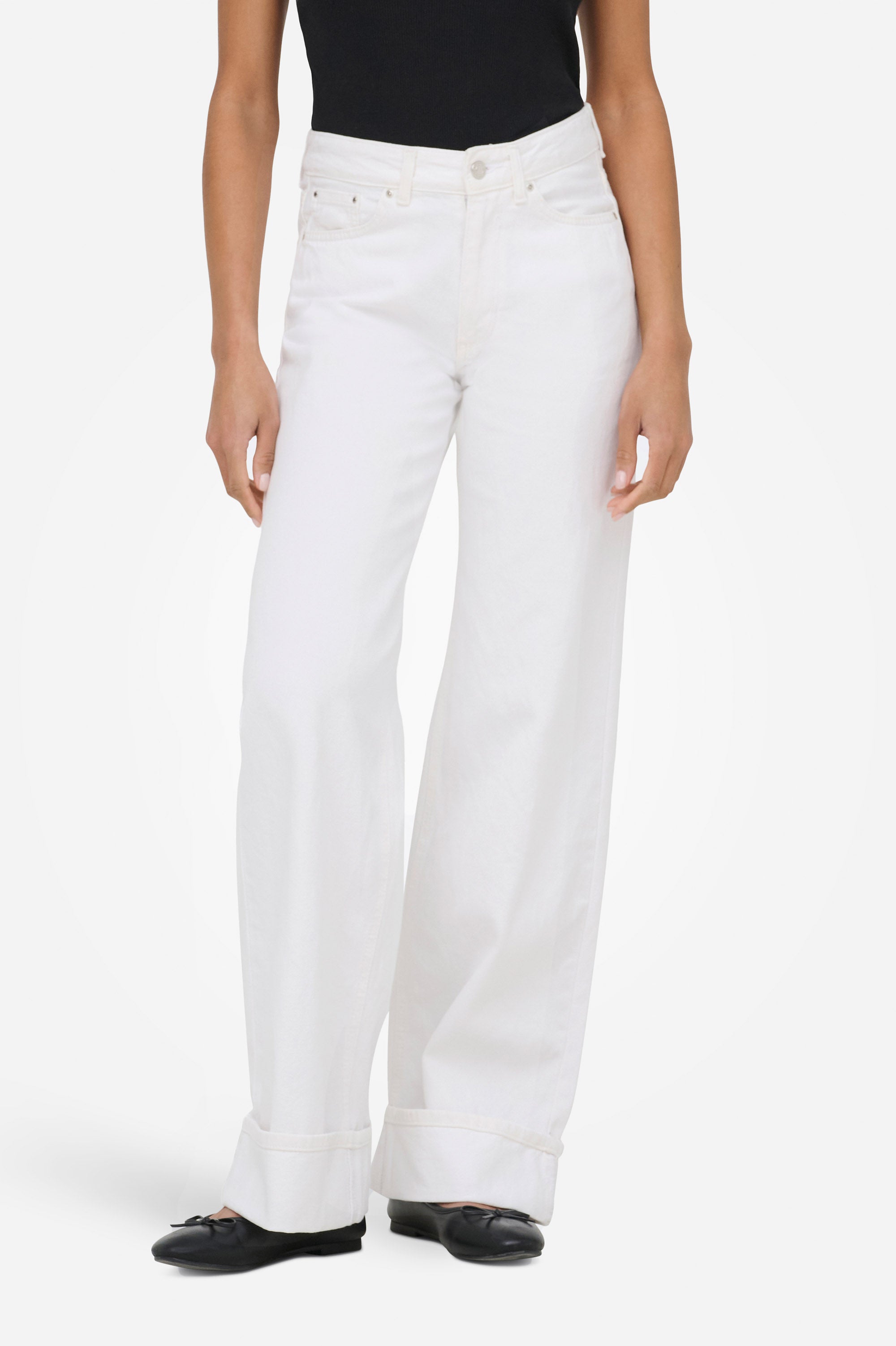 ONLELLA jeans a gamba larga L32 - White Denim