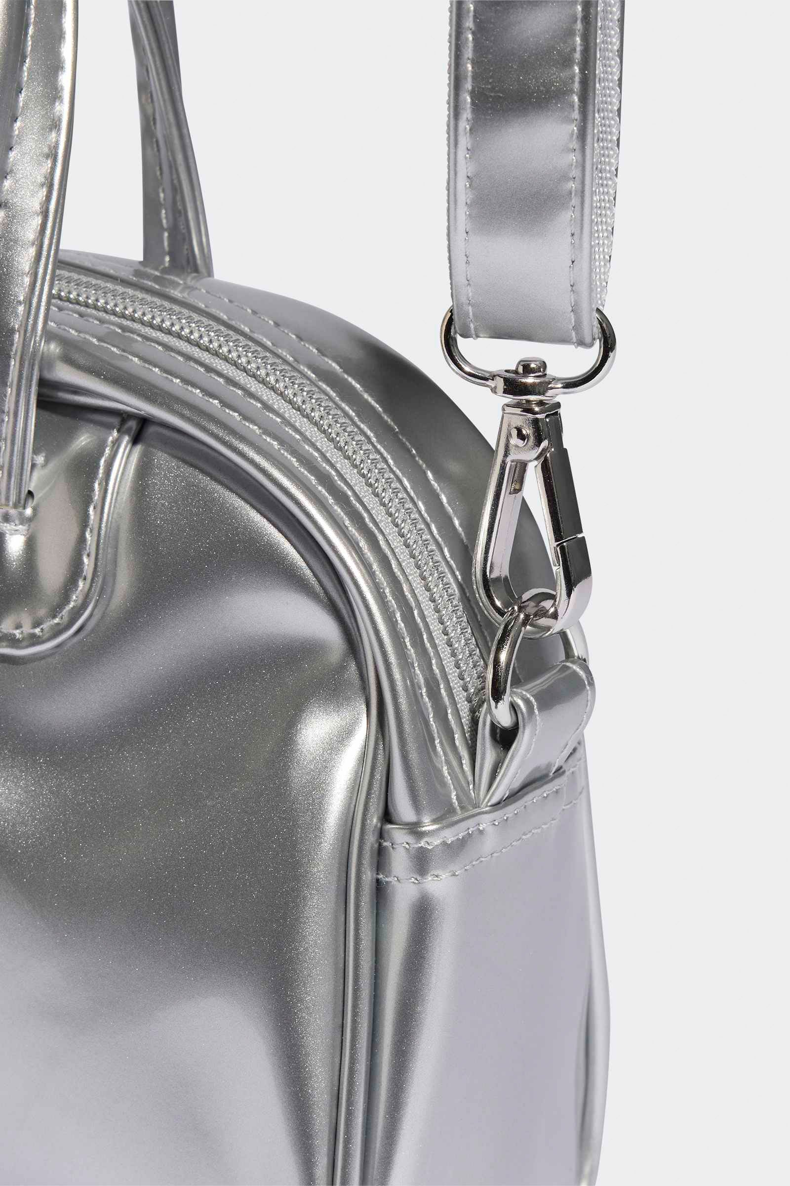 Borsa a mano/tracolla in vinile Adicolor - Argento metallizzato
