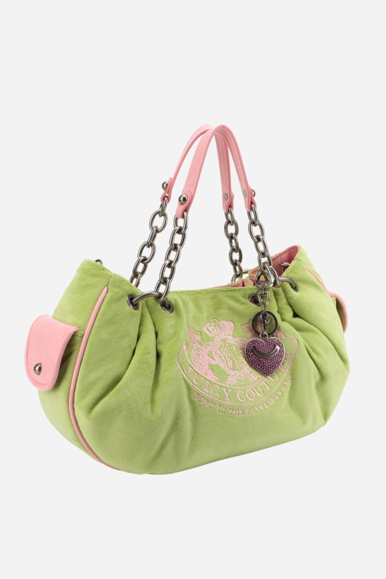 Sac à main en velours - Pistachio