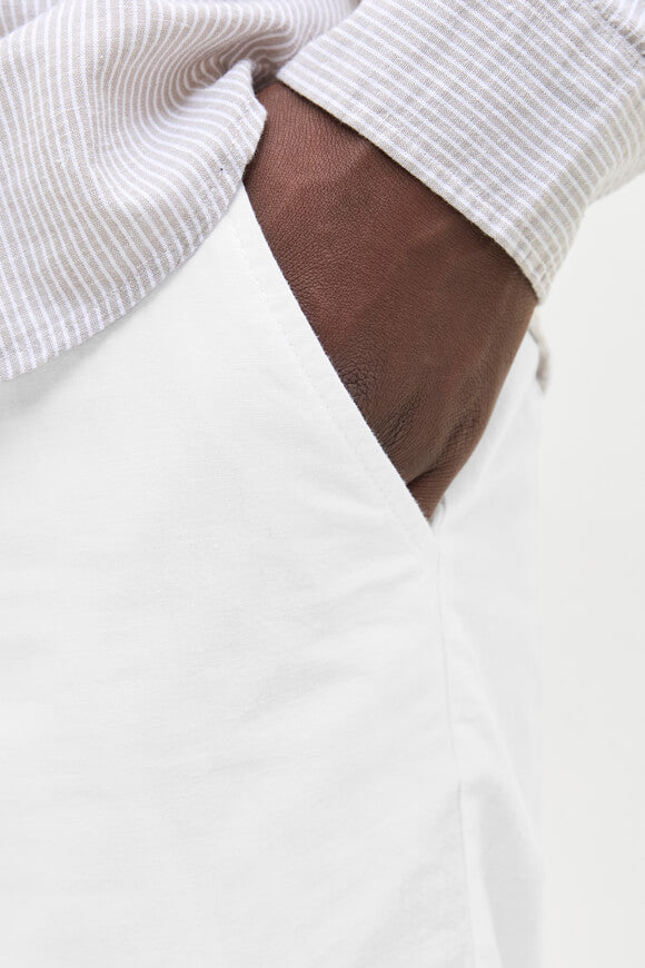 JPSTACE Chino Leinenshorts - White