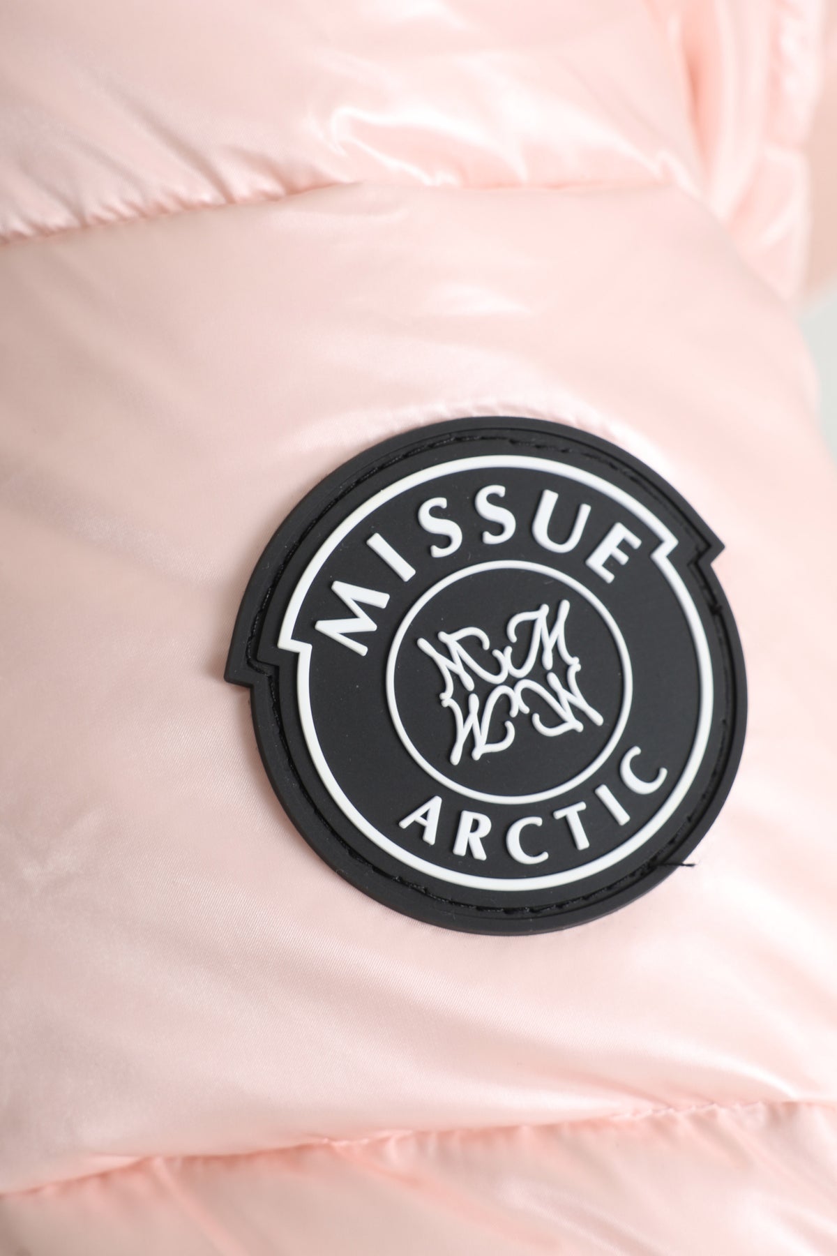 Veste matelassée effet brillant - Rose clair
