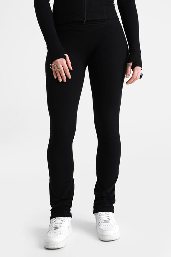 Flare Leggings - Schwarz