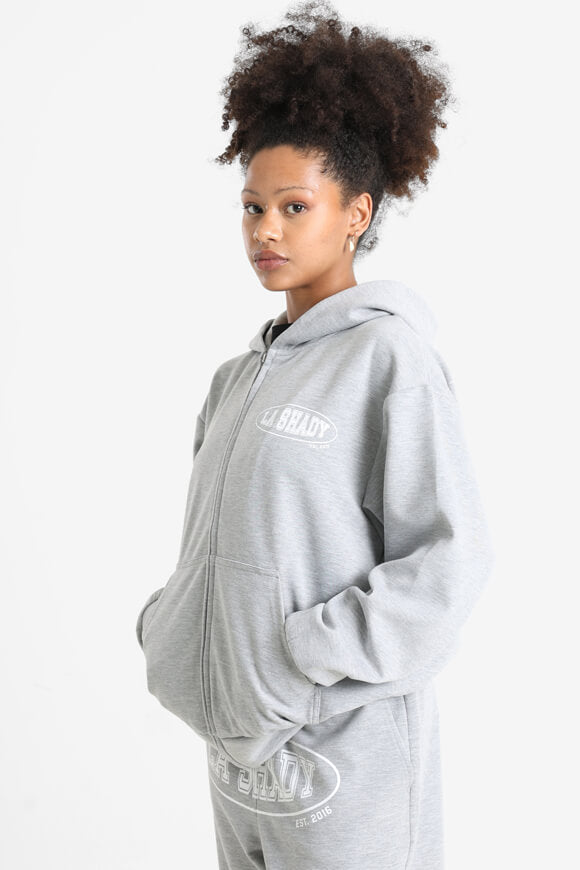 Veste de survêtement oversize - gris chiné