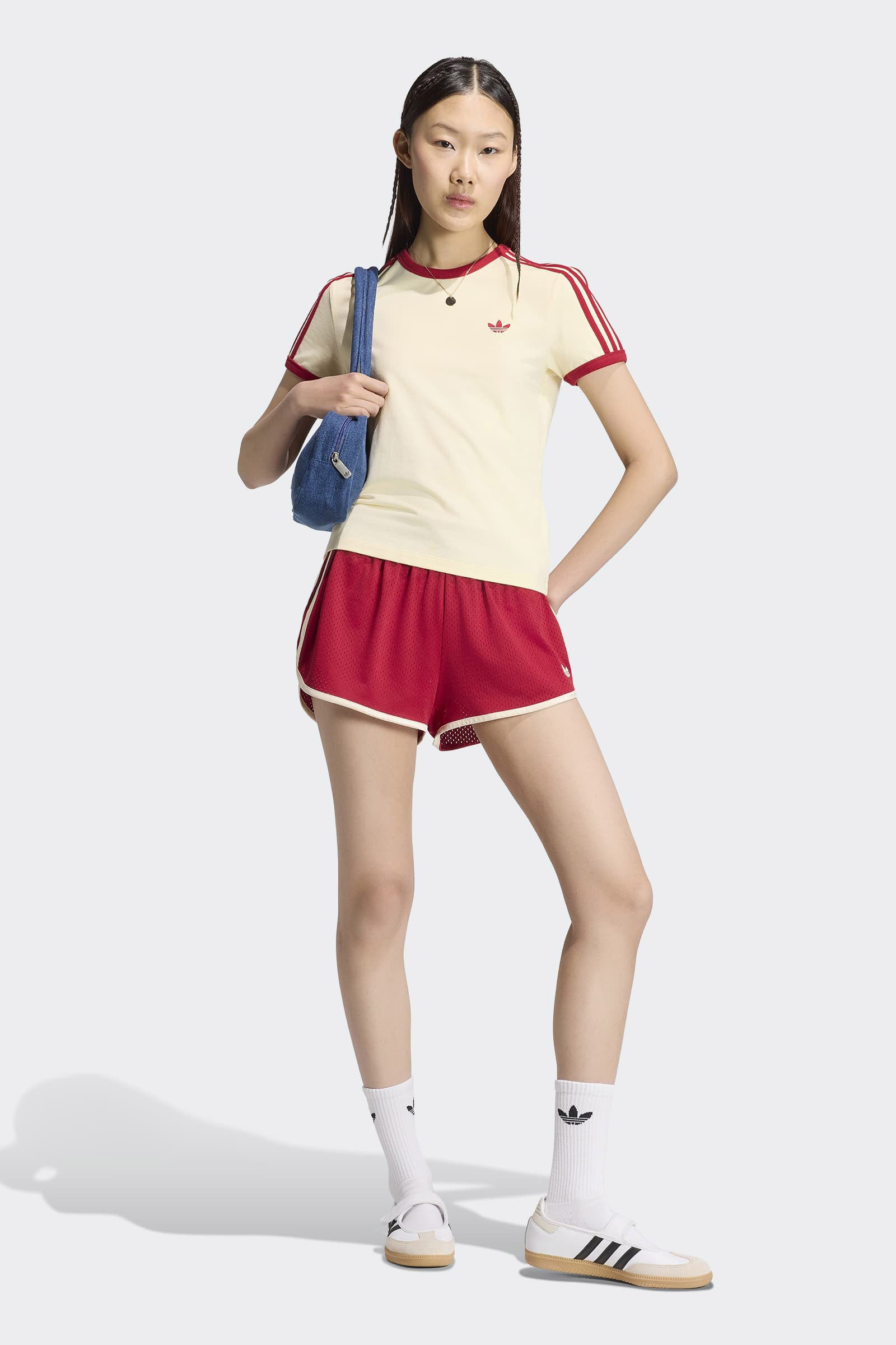 T-Shirt - Warm Vanilla + Team Victory Red
