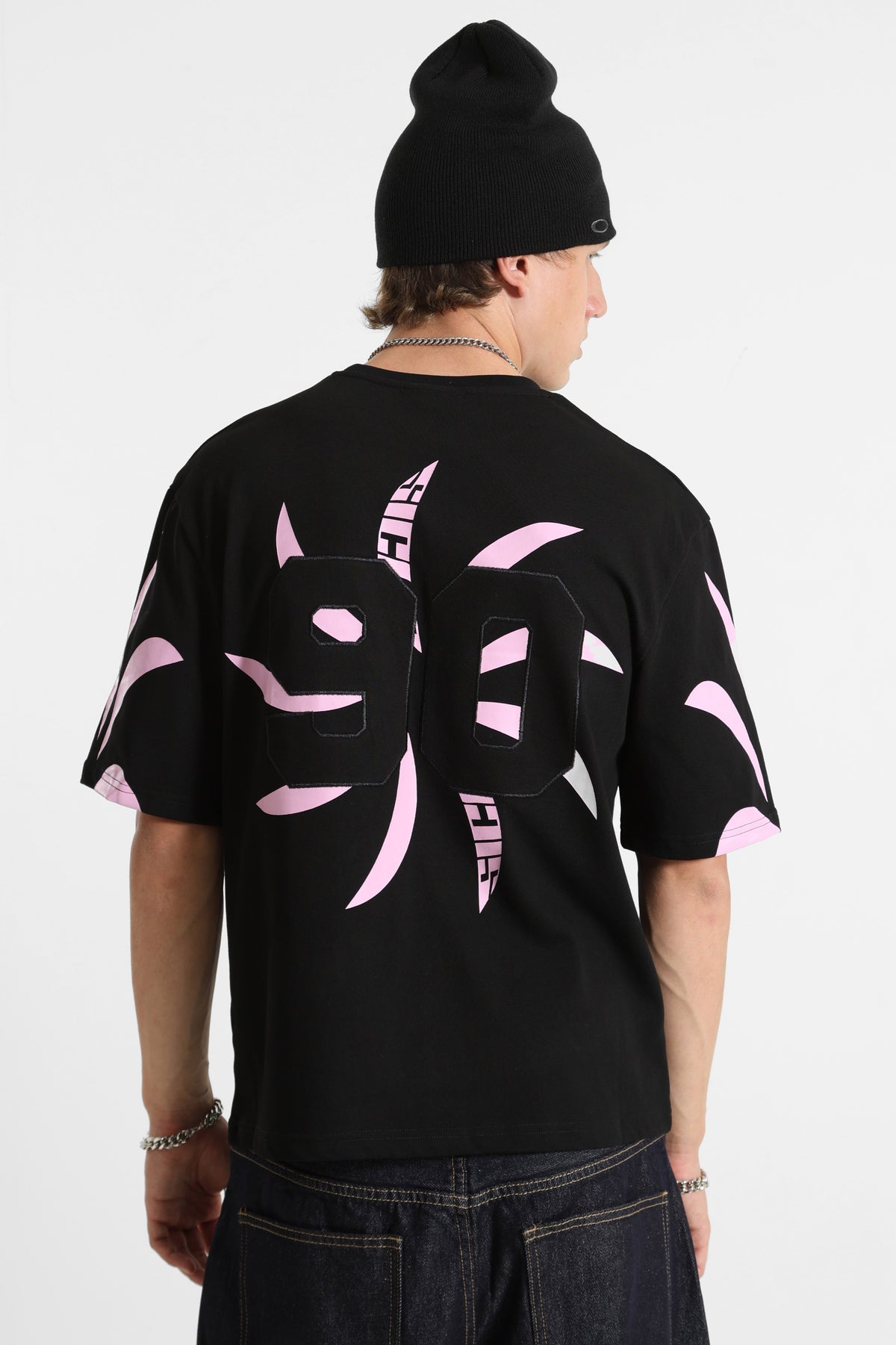 T-Shirt - Schwarz + Rosa