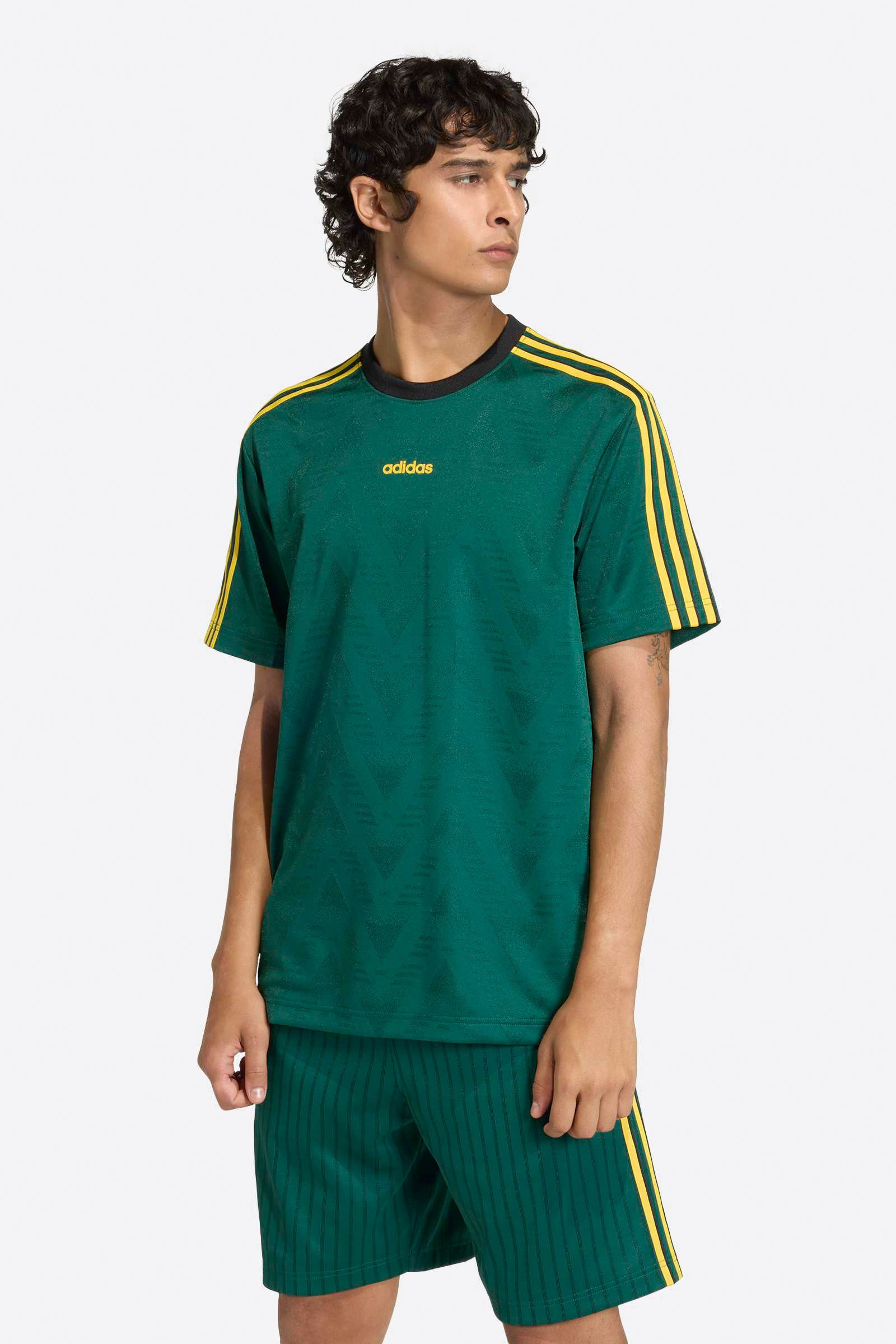 Jacquard Jersey T-Shirt - Collegiate Green