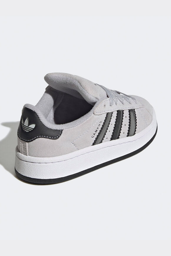 Campus 00s Kids Sneaker - Grey Two + Metallic Silver + Core Black