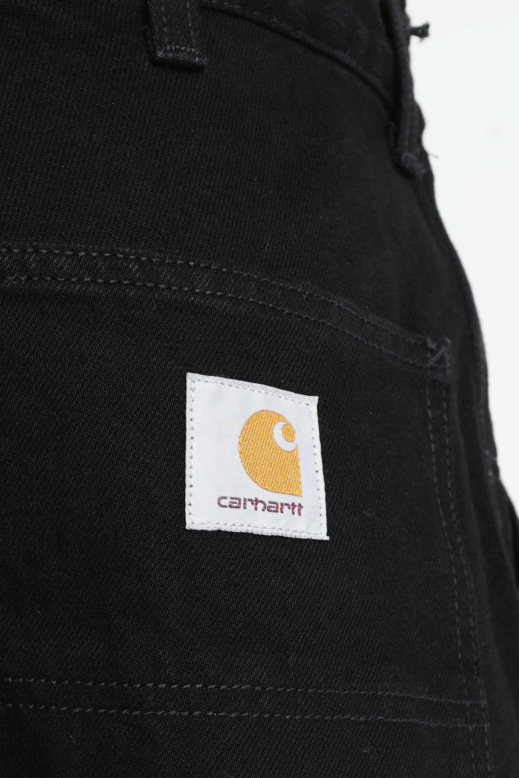 Single Knee Relaxed Straight Fit Jeans L32 - Black Rinsed