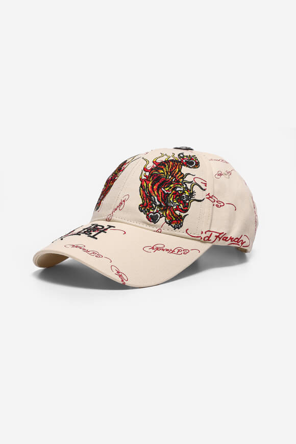Tiger Flames casquette strapback - Cream
