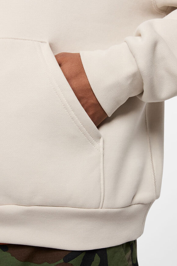 Fleece Oversize Kapuzensweatshirt - Light Orewood Brown