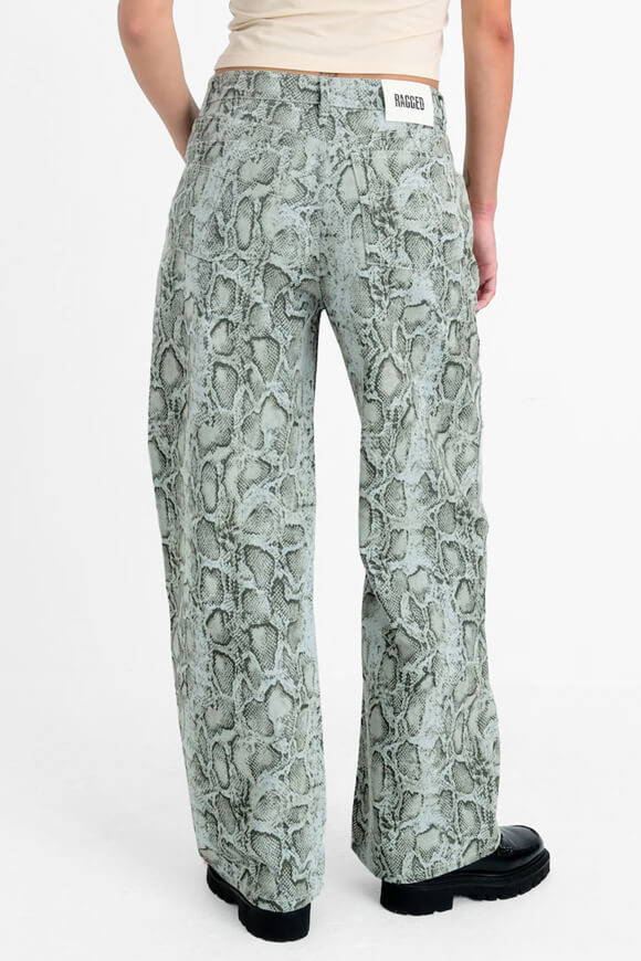 Release Slouchy Fit Wide Leg Jeans - Green Snake
