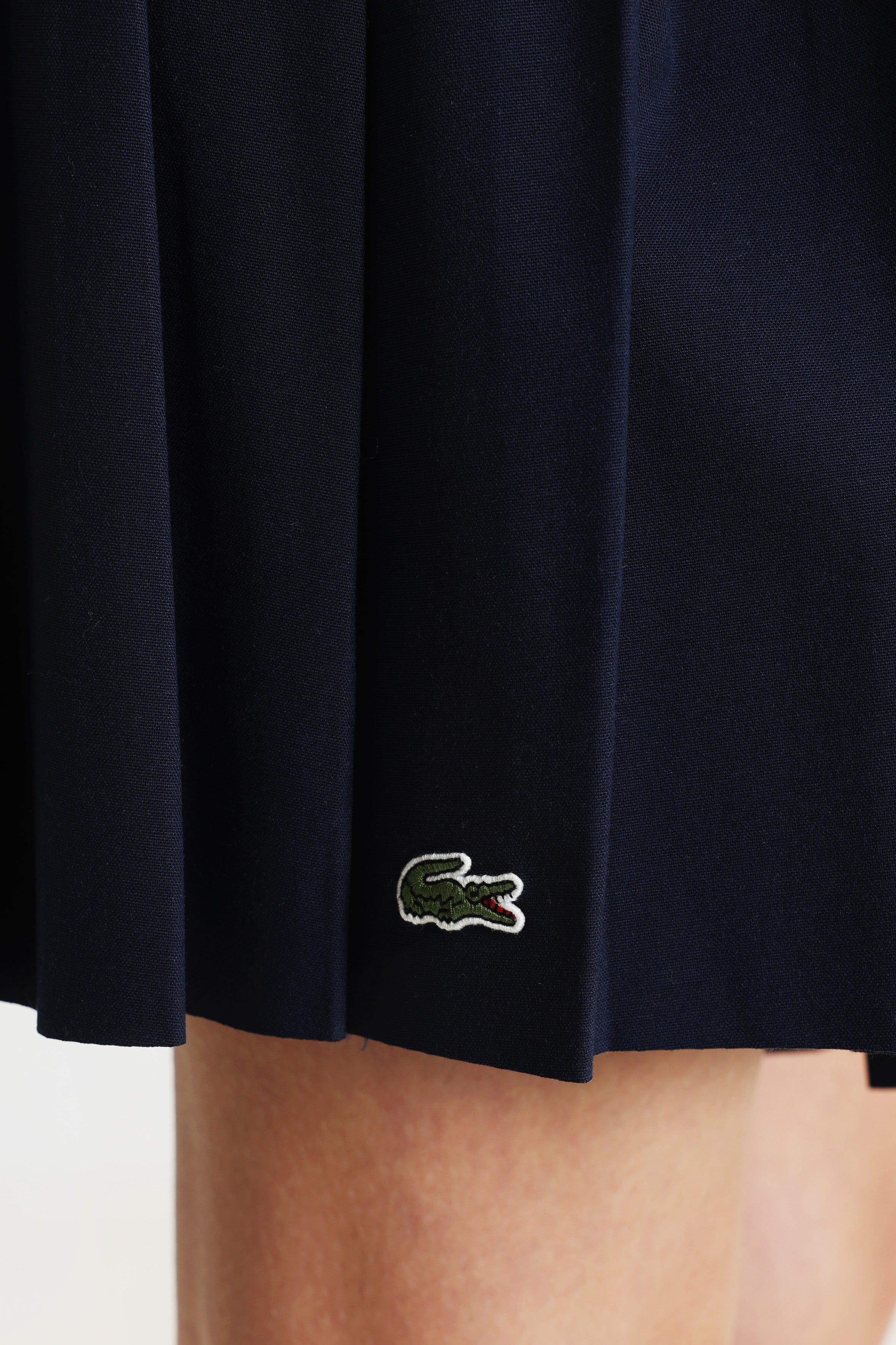 Mini Faltenrock mit Innenshorts - Navy