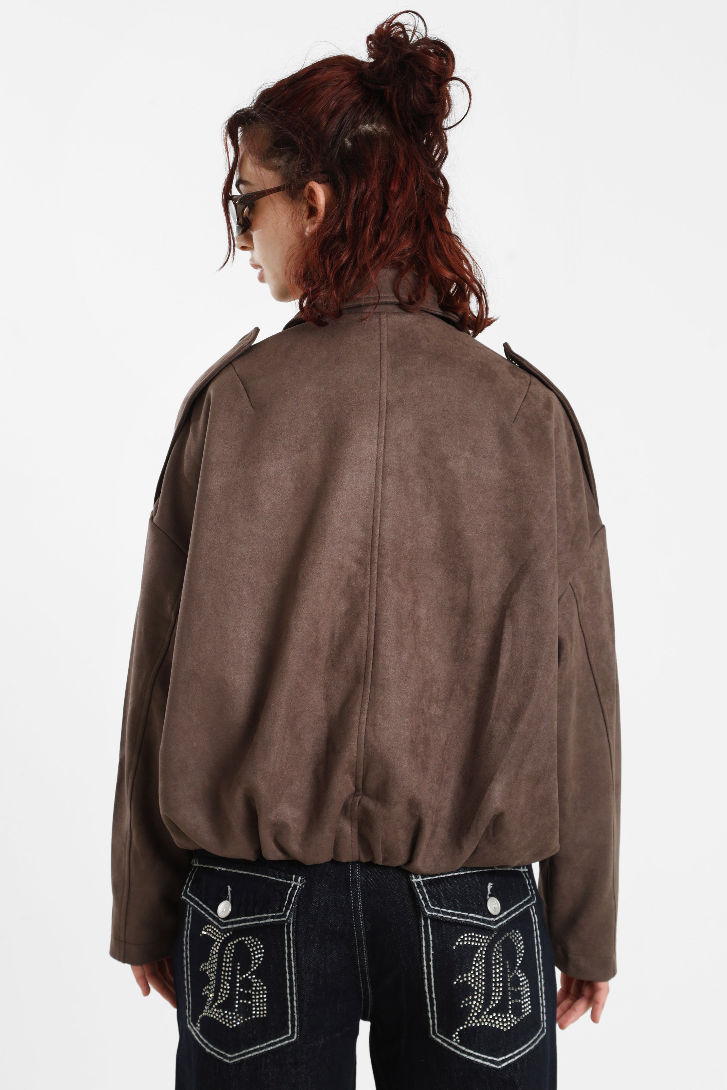 Veste en similidaim - Brown