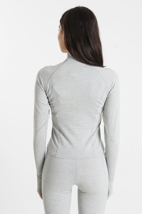 Crop training jacket - gray