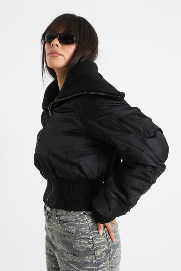 Veste bomber courte - Black