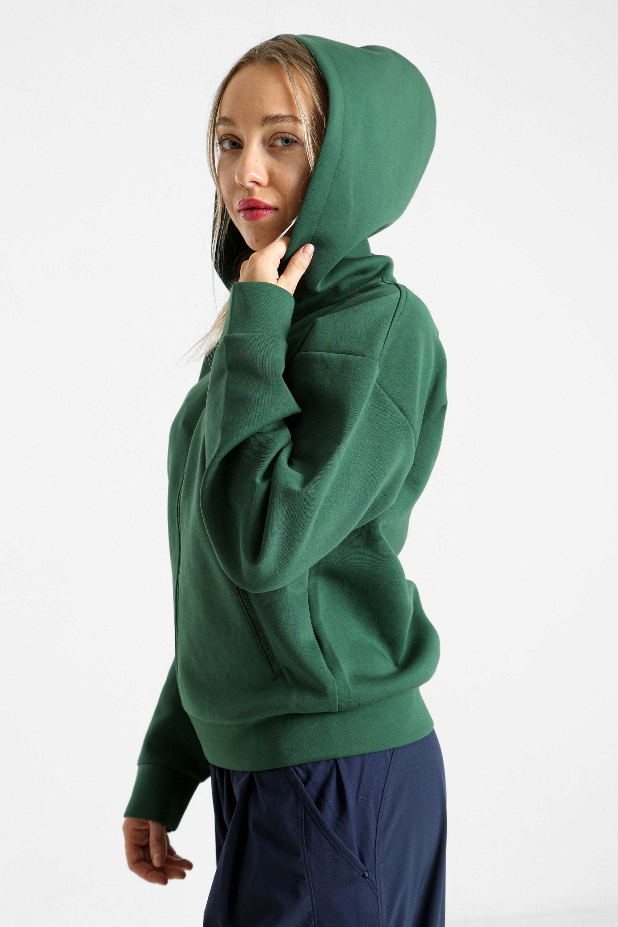Kapuzensweatjacke - Green