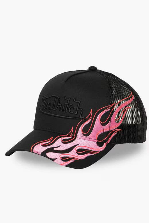 Cappellino trucker / snapback - Black + Pink