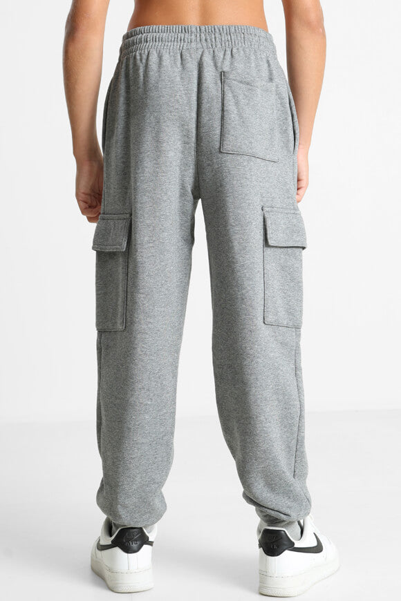Brooklyn pantalon cargo en sweat - Carbon Heather