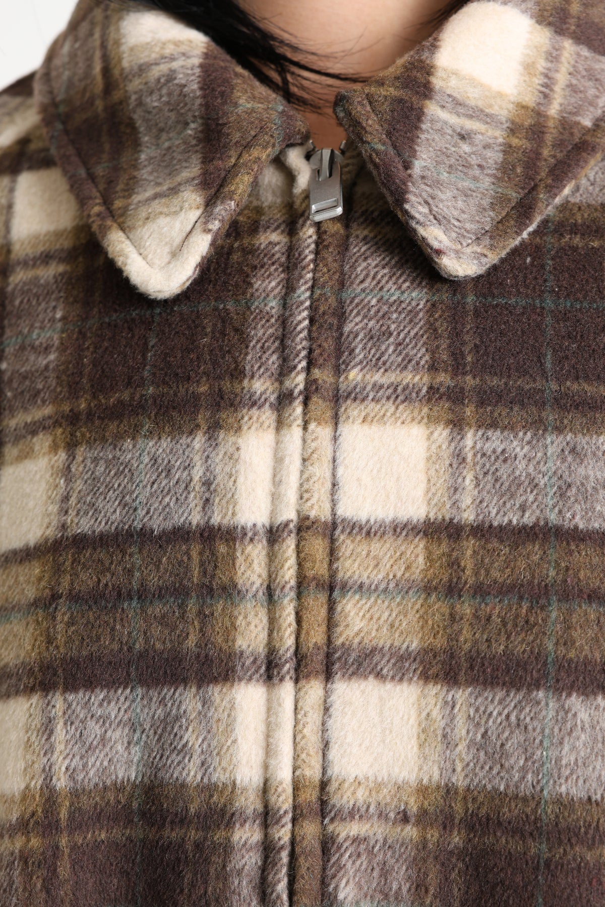 Veste ballon - Brun + Beige