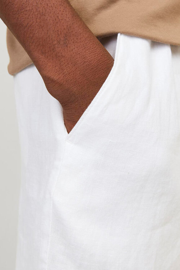 Lawrence short chino en lin - Bright White