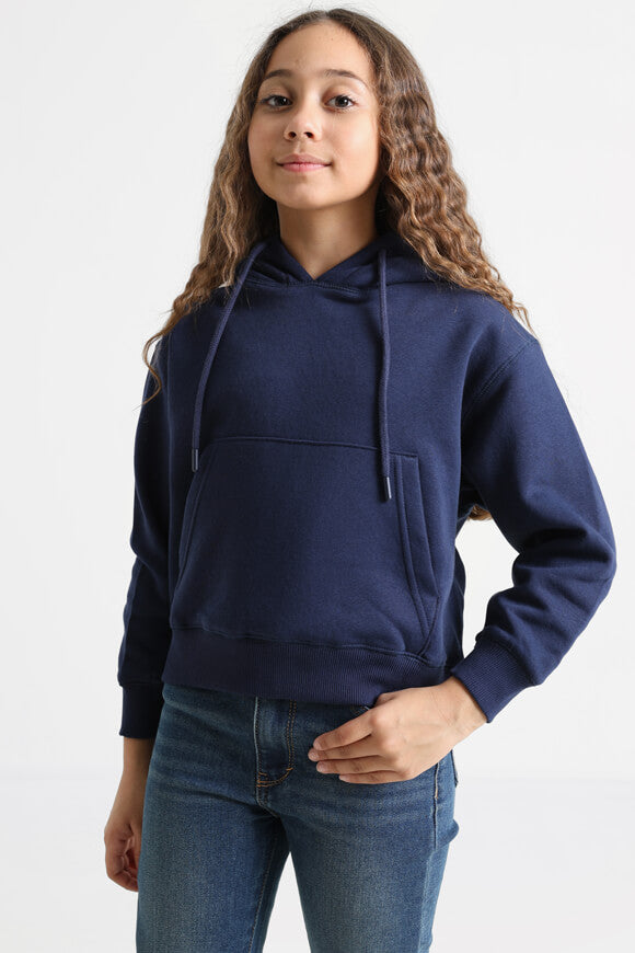 Oversize hooded sweatshirt - Navy blue