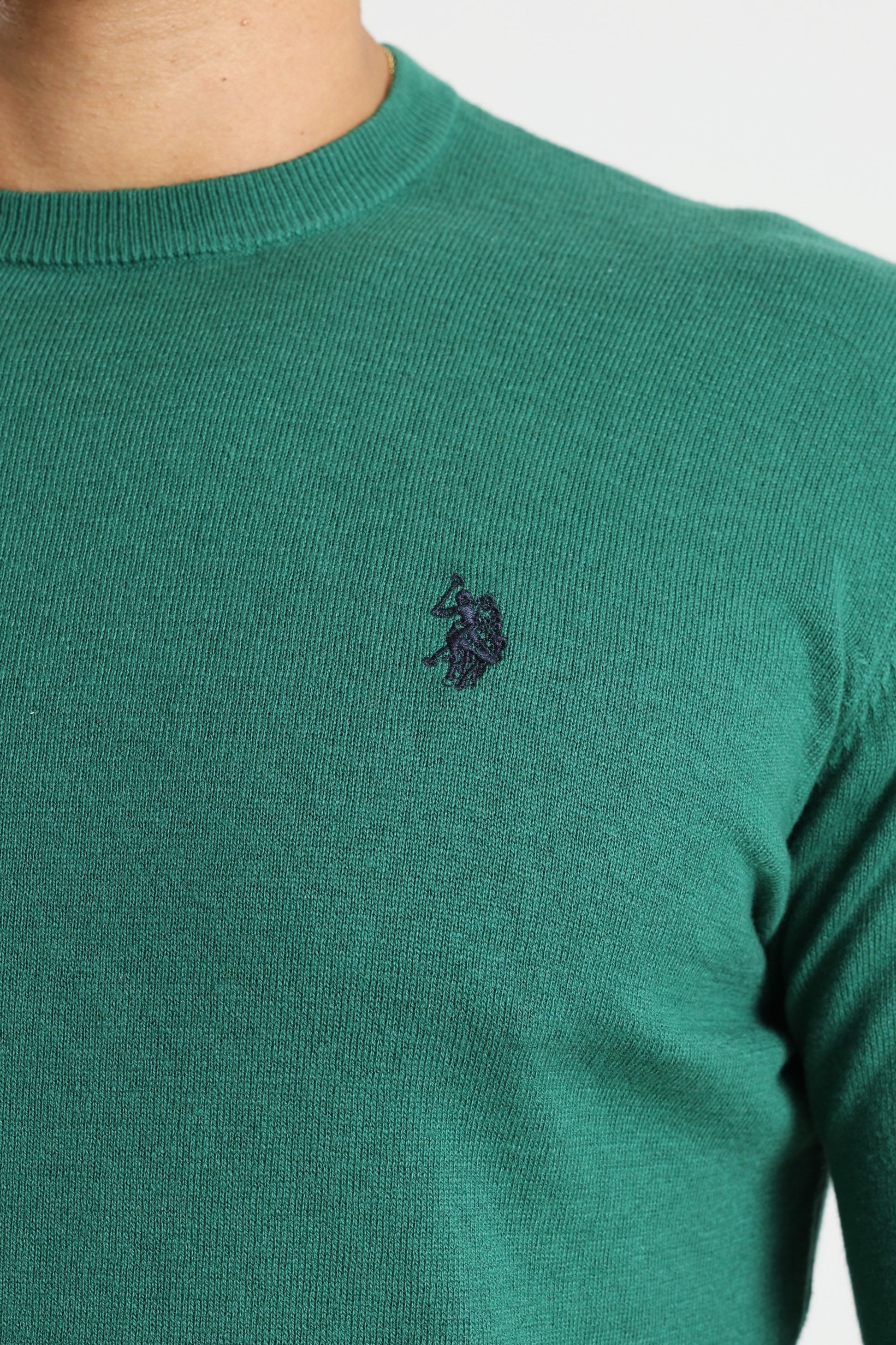 Leon maglione in maglia fine - Green