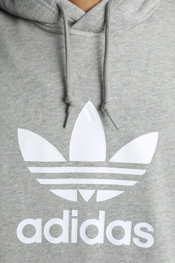 Hooded sweatshirt - mottled light gray