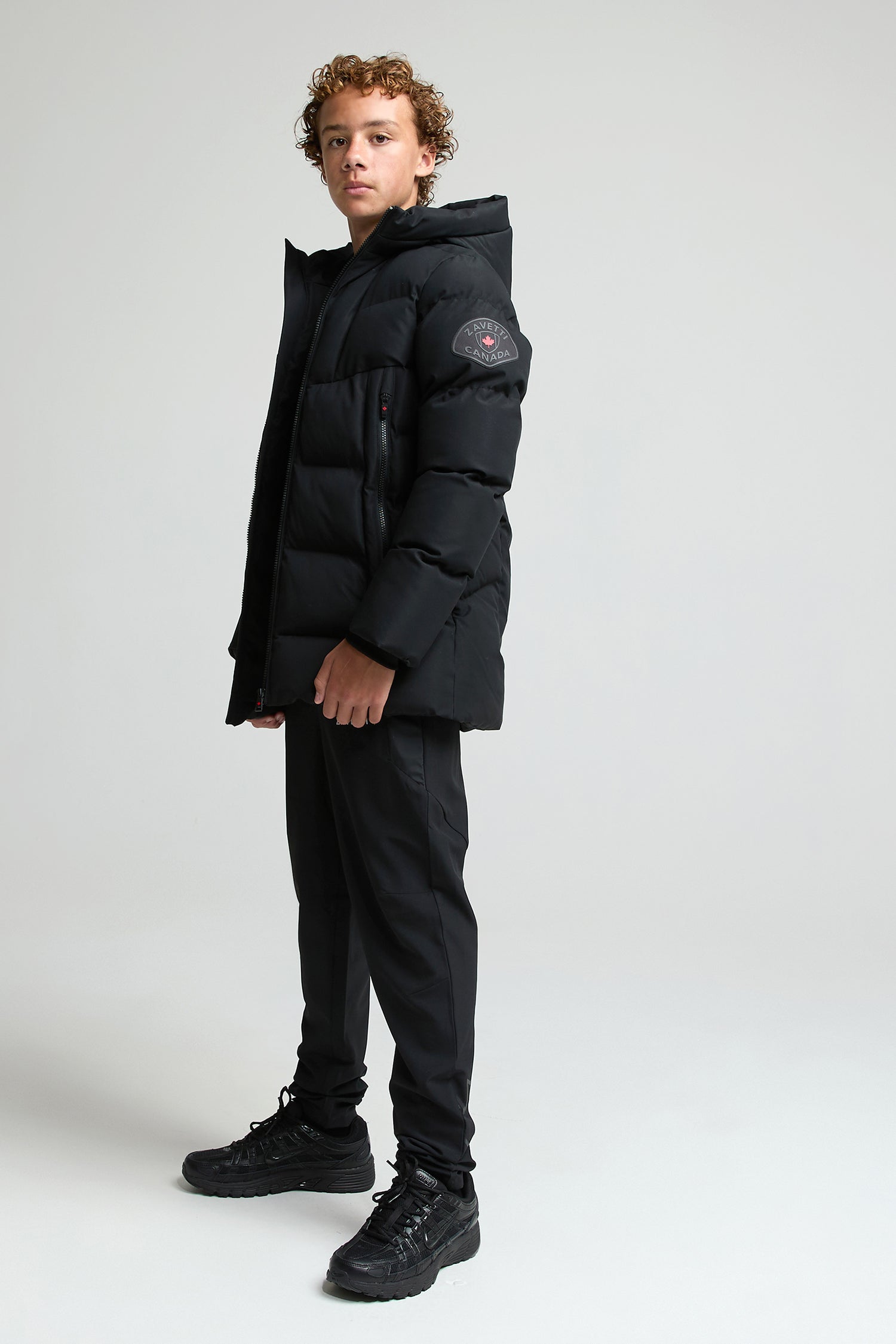 Parka trapuntata Saletini - Black
