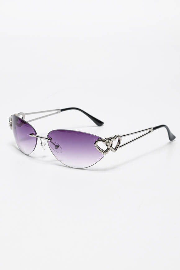 Lunettes de soleil - Argent + Violet