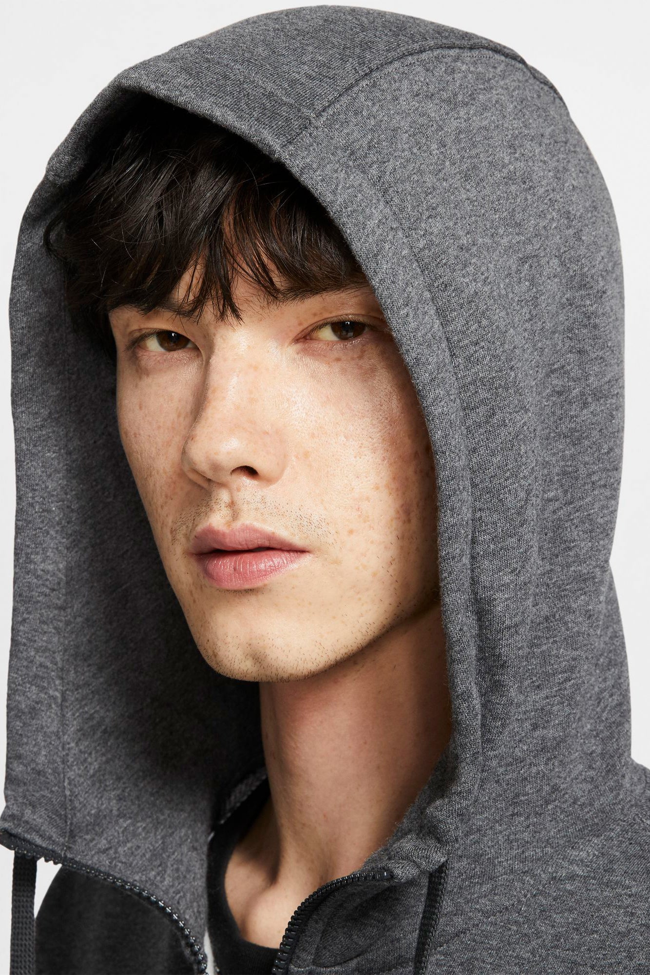 Sportswear Club Kapuzensweatjacke - Dark Grey Heather