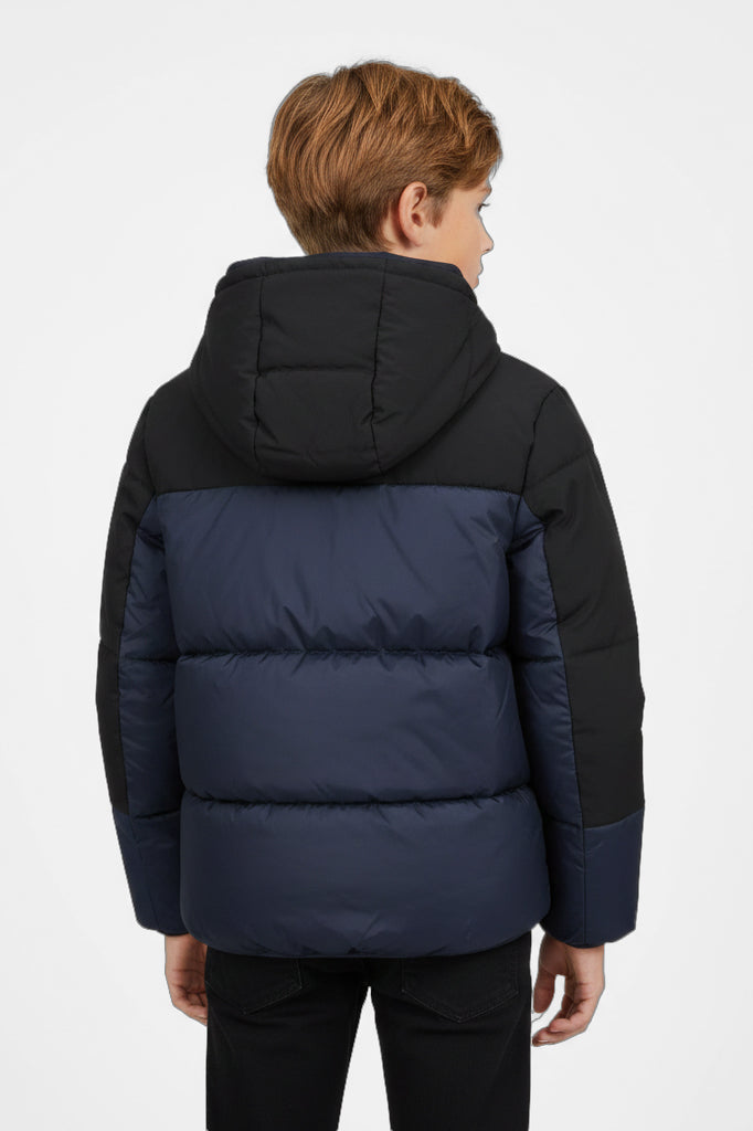 Pufferjacke - Navy + Black