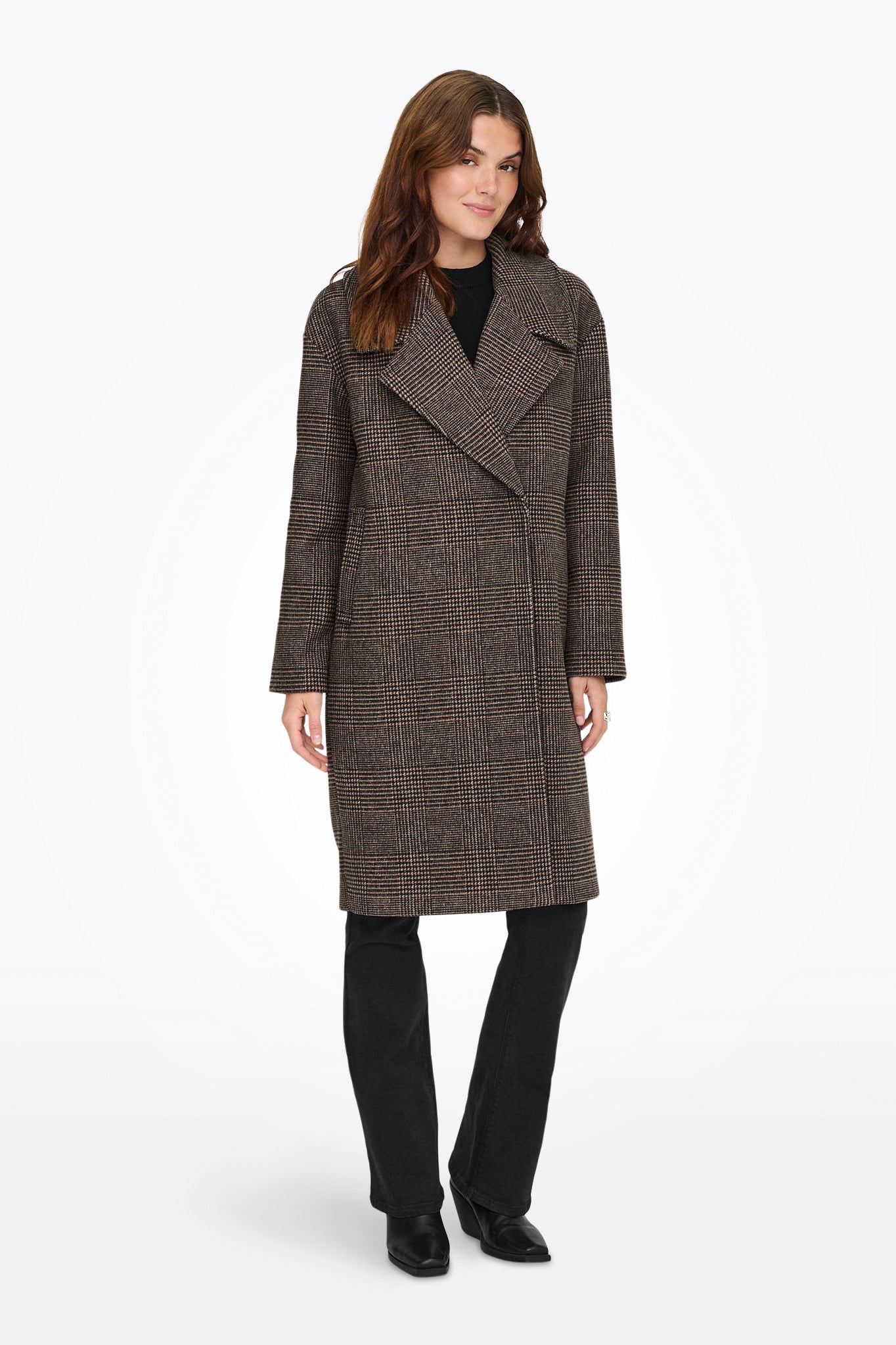 ONLMADISON Manteau - Seal Brown Check