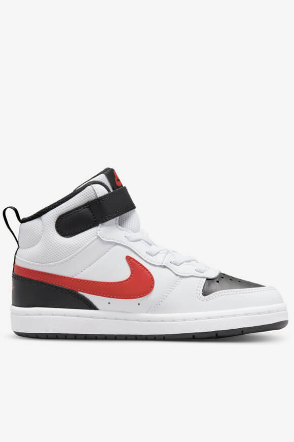 Court Borough 2 Kids Sneaker - White + Black + Red