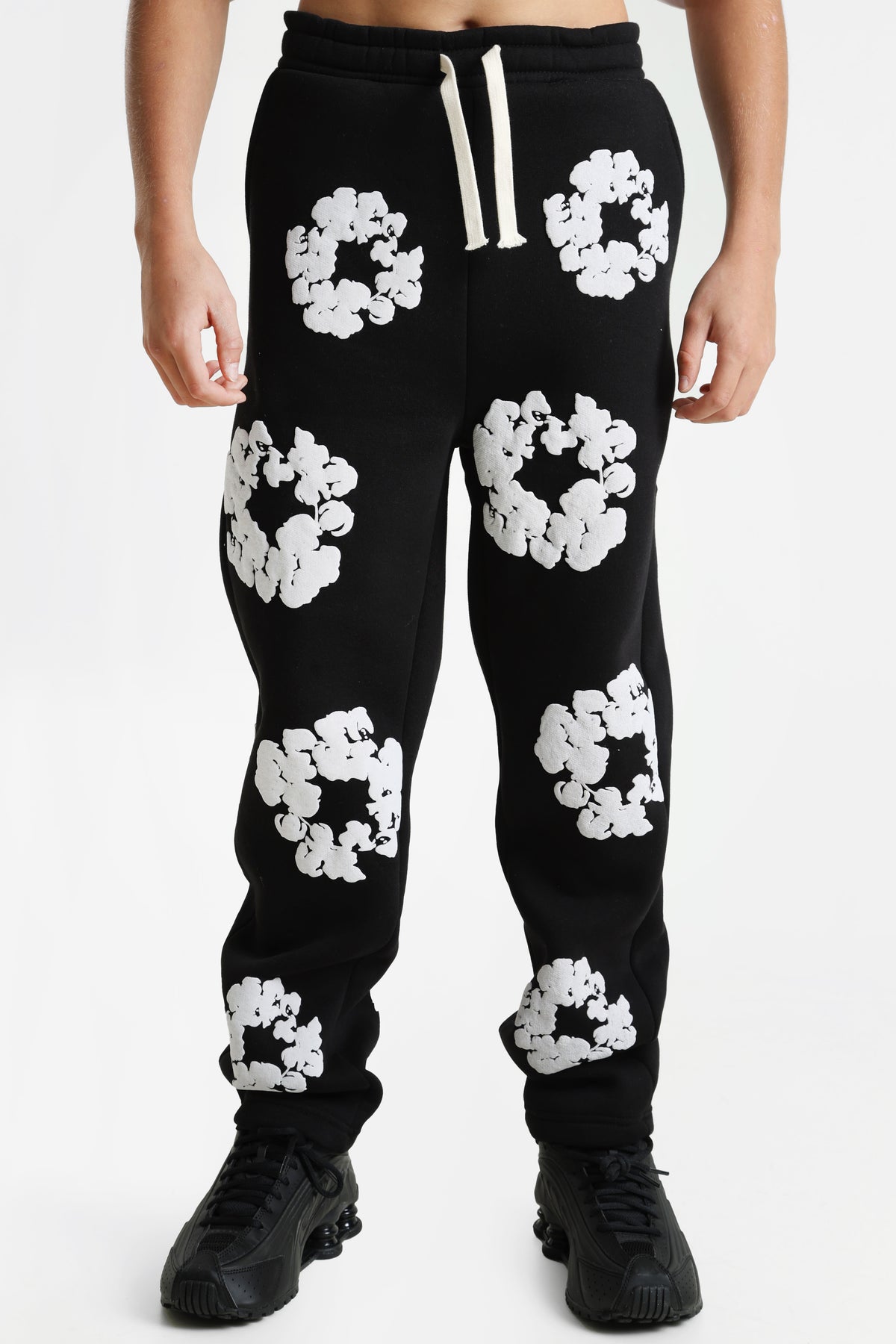 Pantalon en sweat - Black + White
