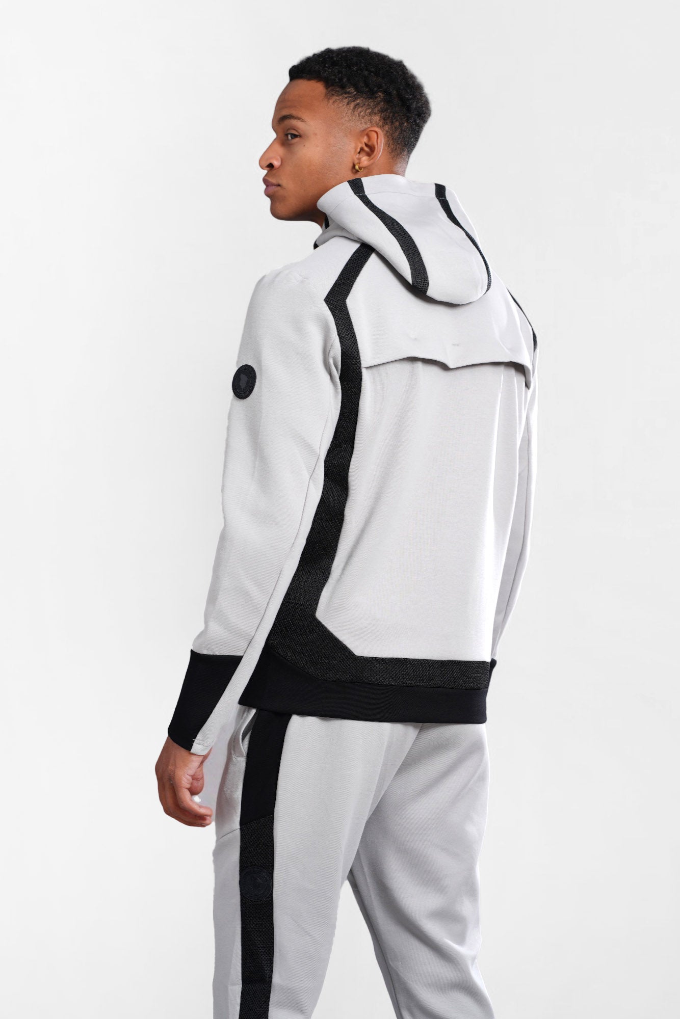 Shifter tracksuit jacket - Light Grey + Black