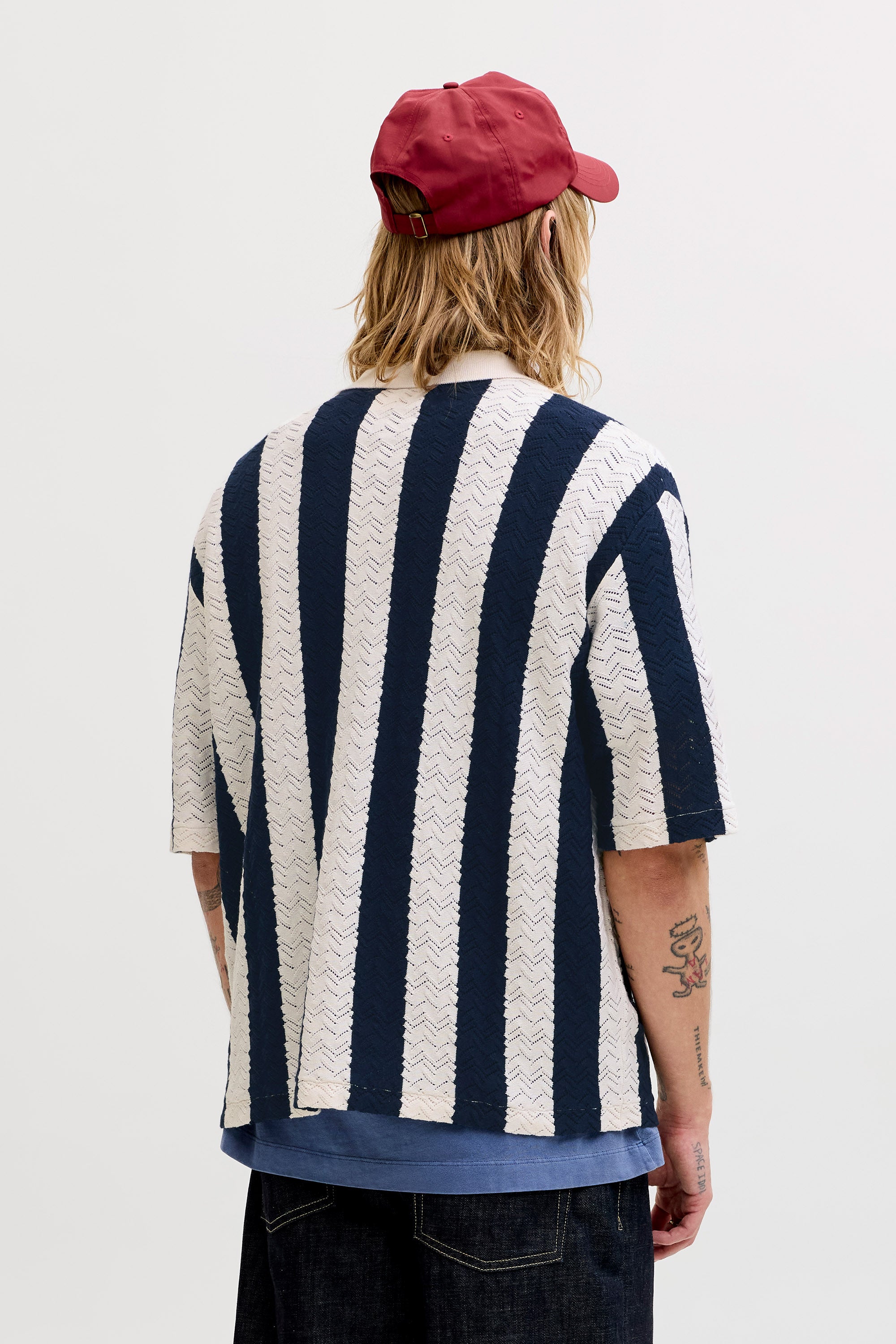 Tyler Strickhemd - Sea Salt + Sky Captain