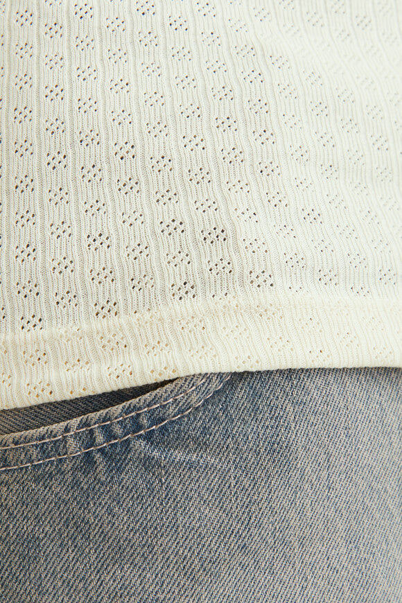 JORHYDRA Tanktop mit Lochmuster - Antique White