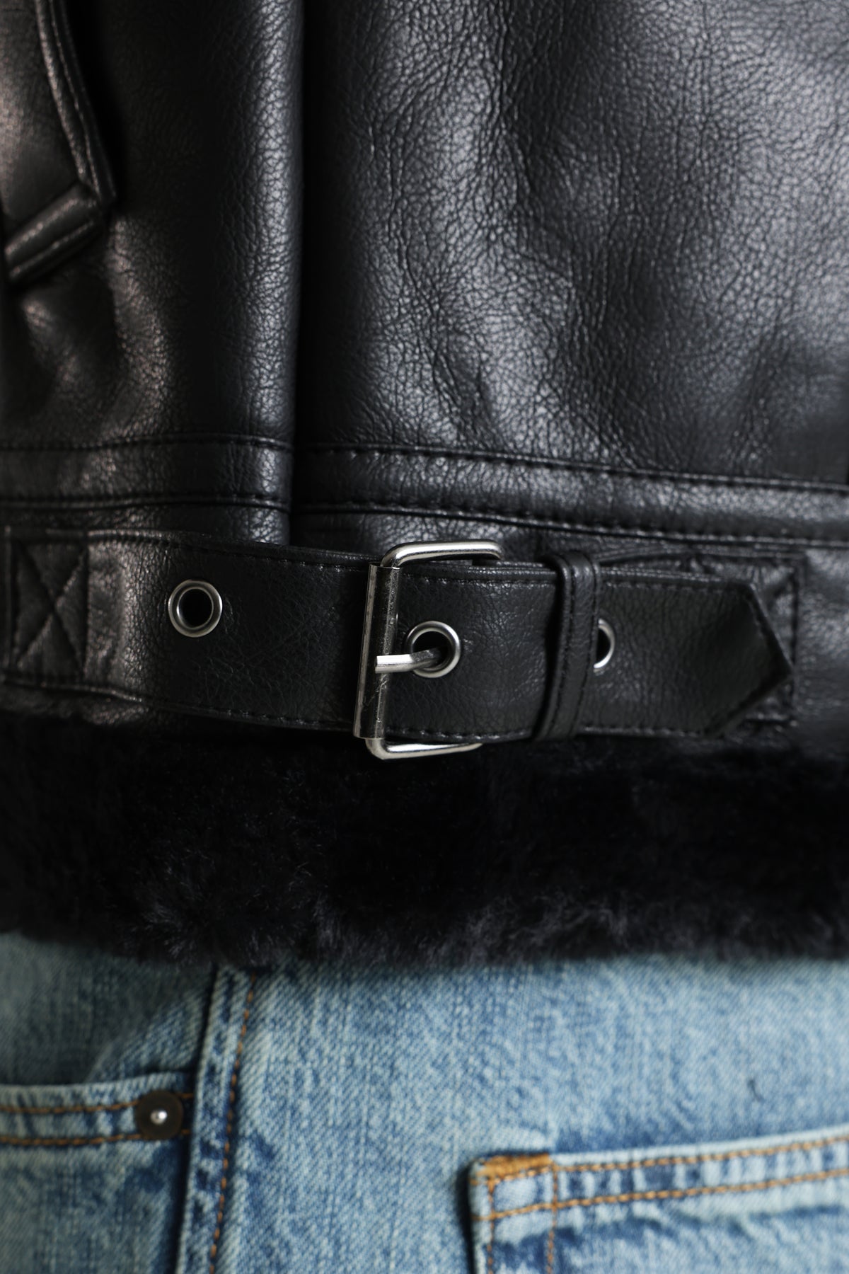 Shearling Jacke - Black