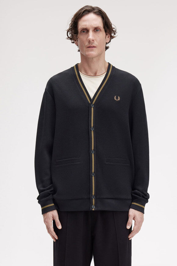 Cardigan - Black + Shaded Stone