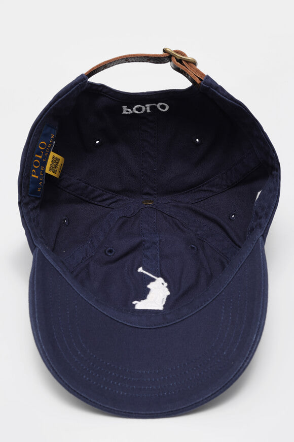 Strapback Cap - Navy + Weiss