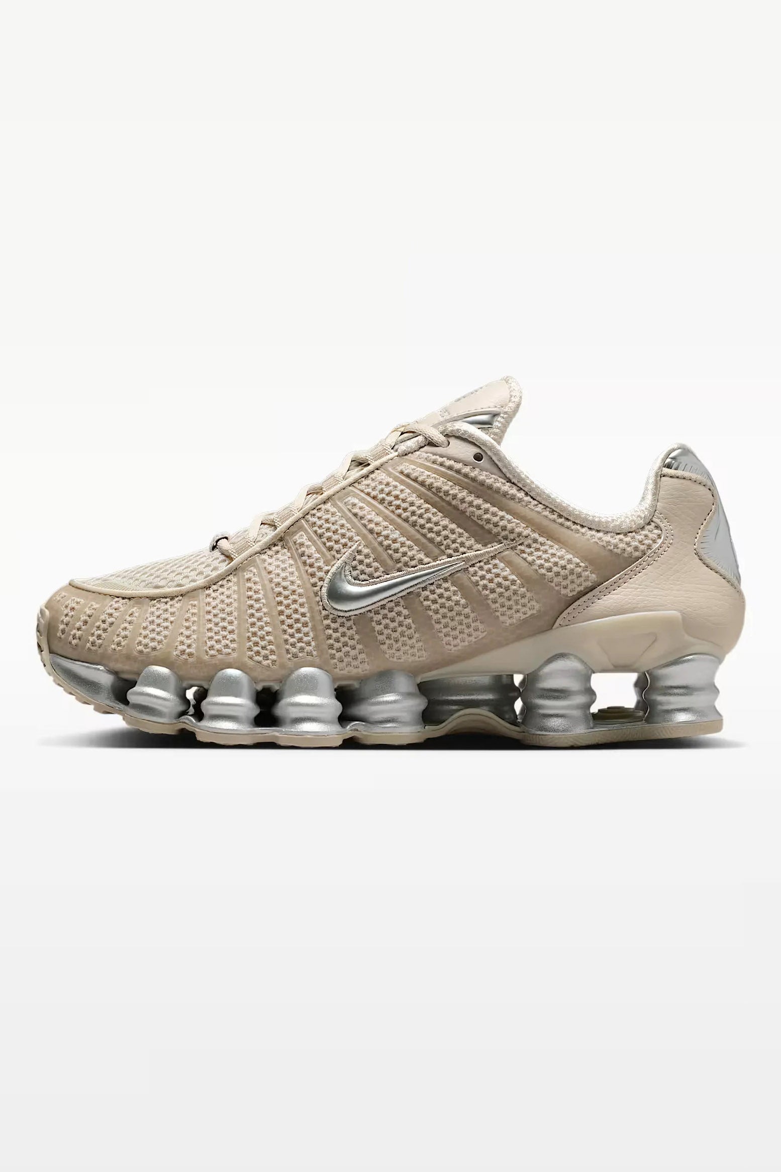 Shox TL sneakers - Cream II + Metallic Silver + Black