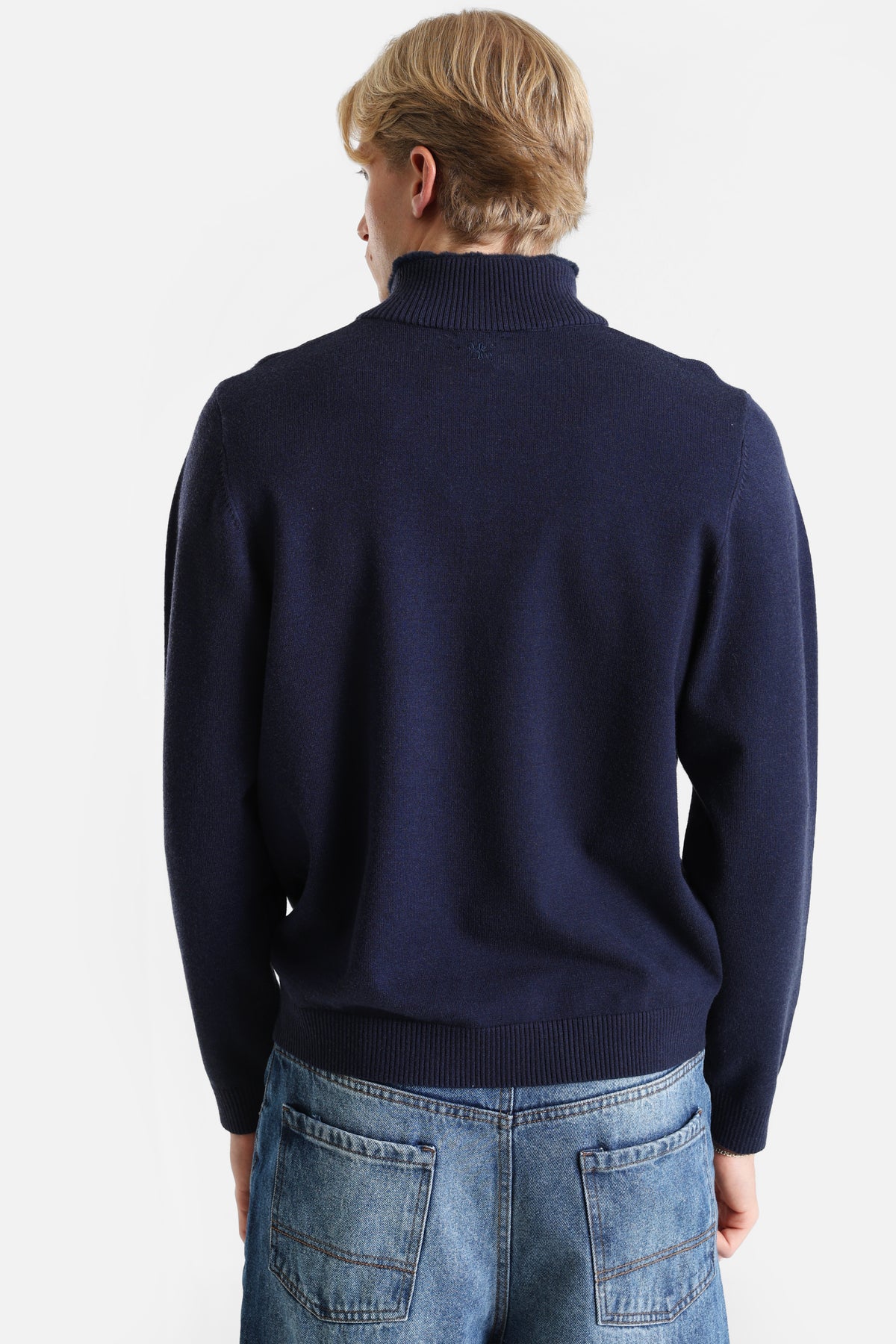 Pull en tricot - Bleu marine
