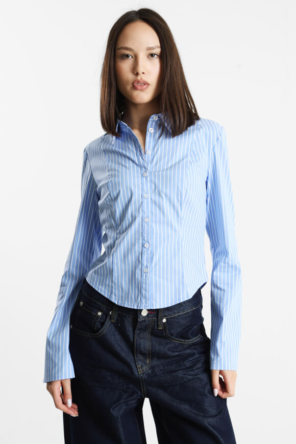 Hemd - Hellblau + Weiss