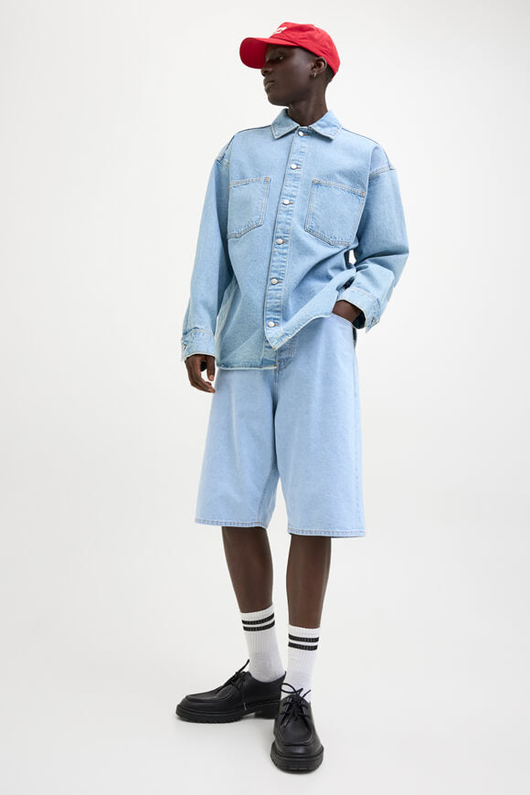 Iron bermuda en jean extra baggy fit - Light Blue