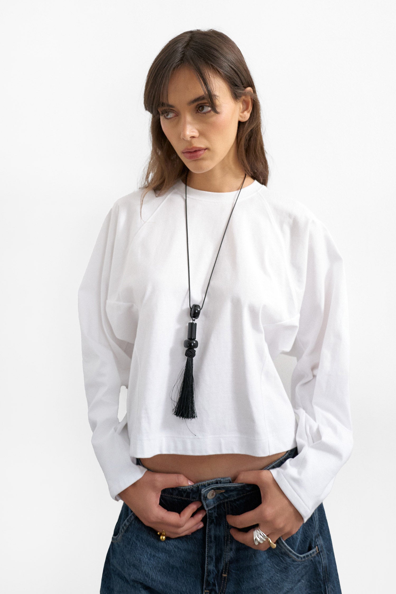 TSROSA long-sleeve shirt - Ivory Cream