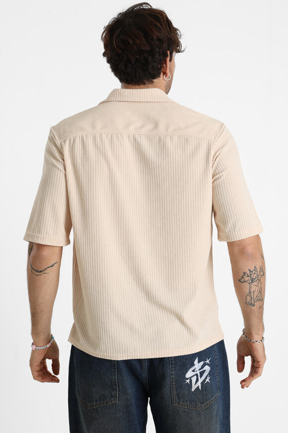 Strukturiertes Hemd - Beige