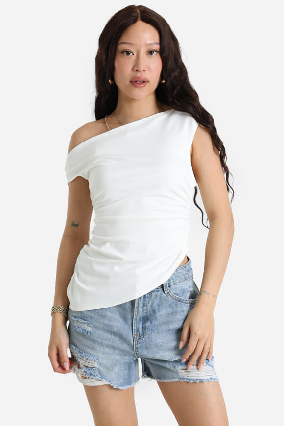 Top monospalla - Ecru