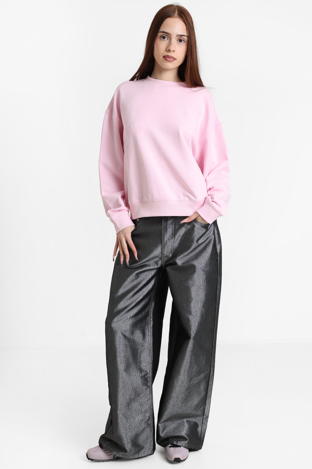 Sweatshirt ample - Rose