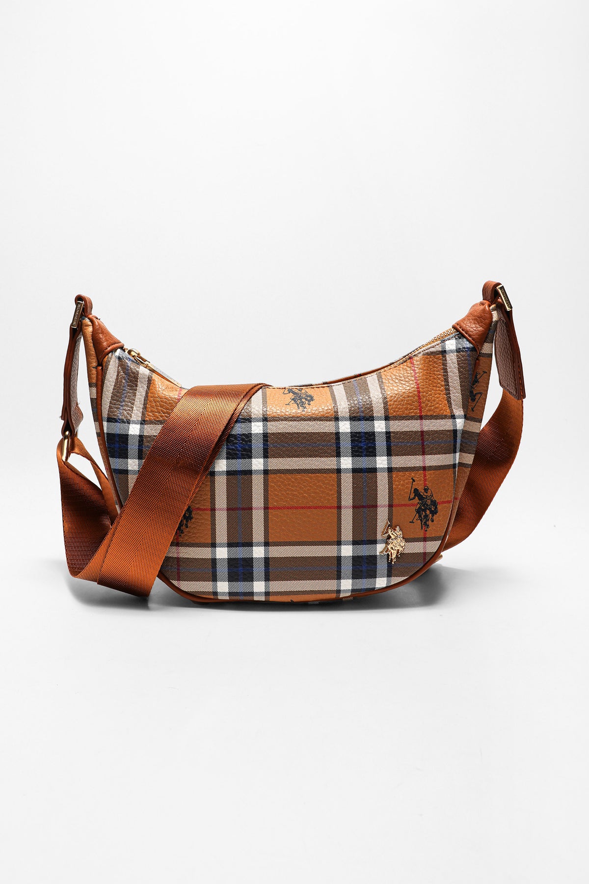 Benton shoulder bag - Plaid Tan